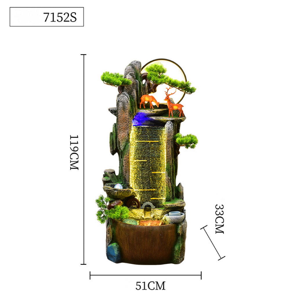 Deer Cascade Water Feature 51x33x119cm