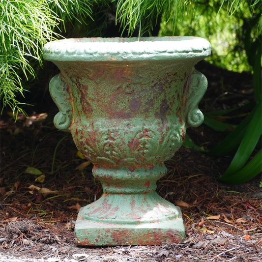 Classic Patina Pedestal Urn