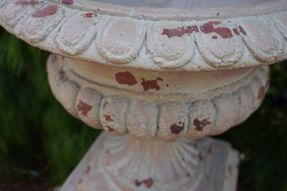 Aged Terracotta Classic Urn & Plinth