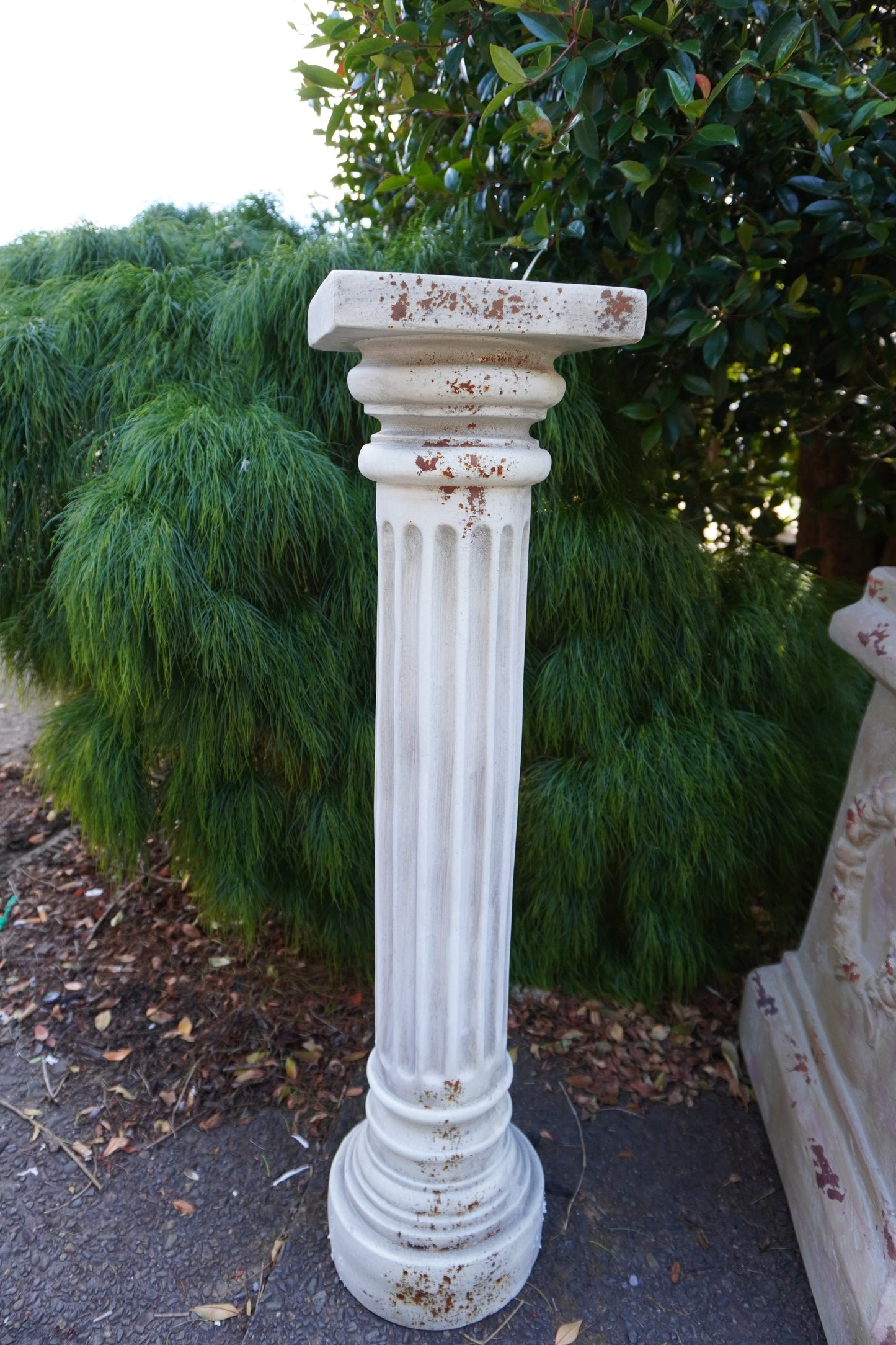 Aged Roman Greek Plinth