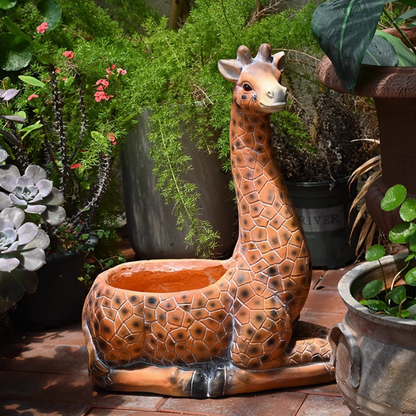 Whimsical Giraffe Pot