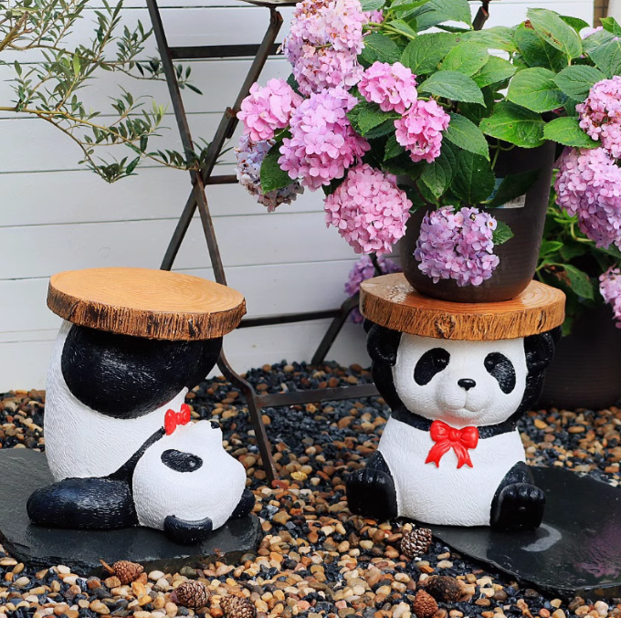 Playful Panda Stools