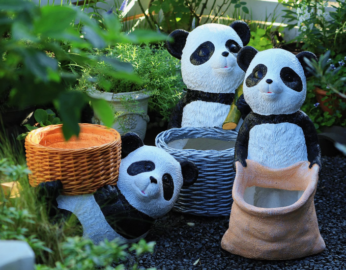 Playful Panda Planters