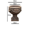 Heritage Iron-Style Floral Urn & Plinth