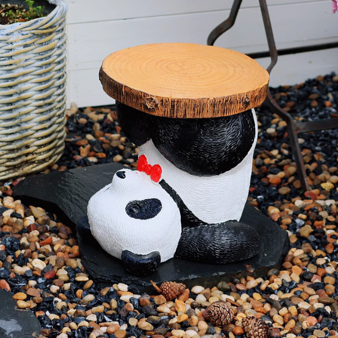 Playful Panda Stools